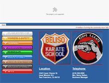 Tablet Screenshot of belisokarate.com